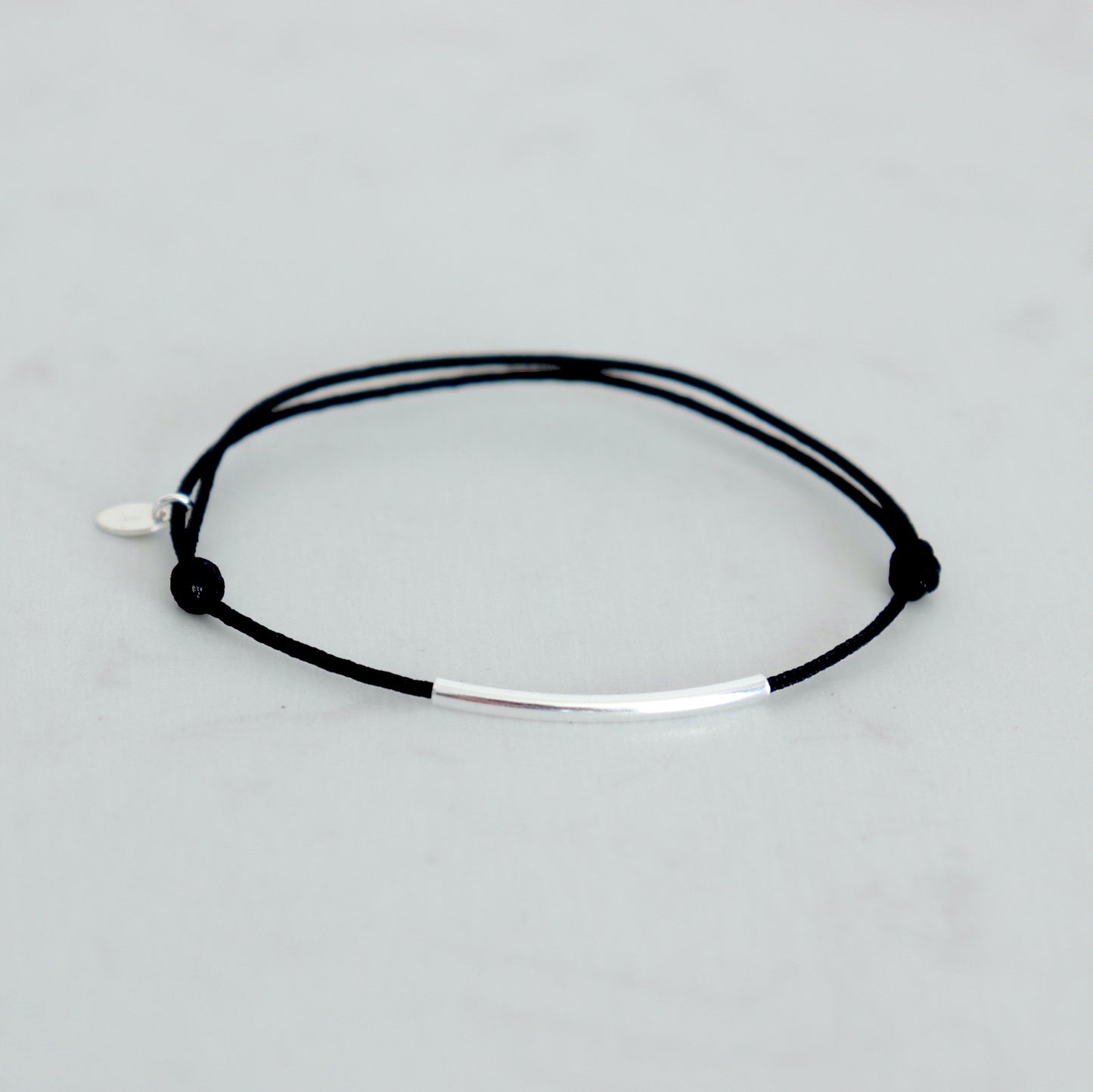 bracelet cordon jonc et médaille argent 925 pour femme