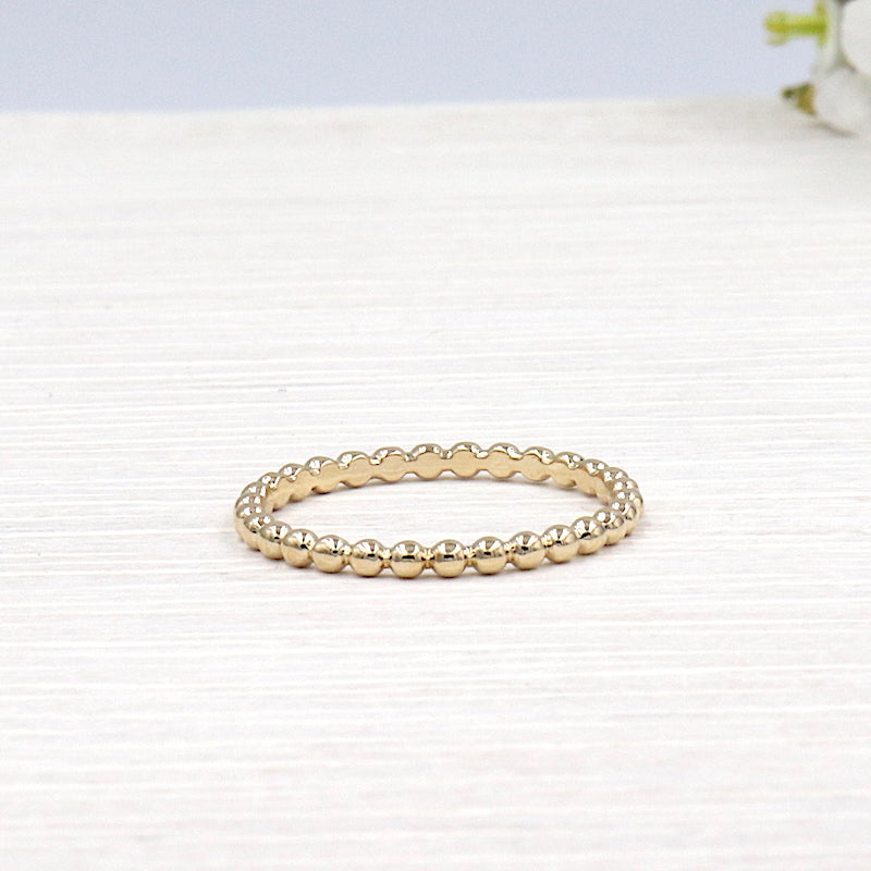 Bague plaqué or forme boules pour femme - unbijouforyou