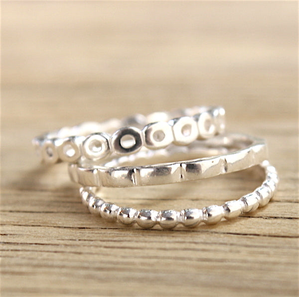 Bague femme argent 925 forme trouée - unbijouforyou