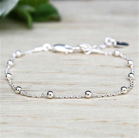 Bracelet femme chaine satellite argent 925 - unbijouforyou