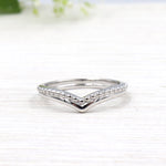 bague forme V argent 925 pour femme