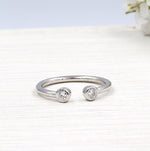 bague en argent 925 et zircon pour femme