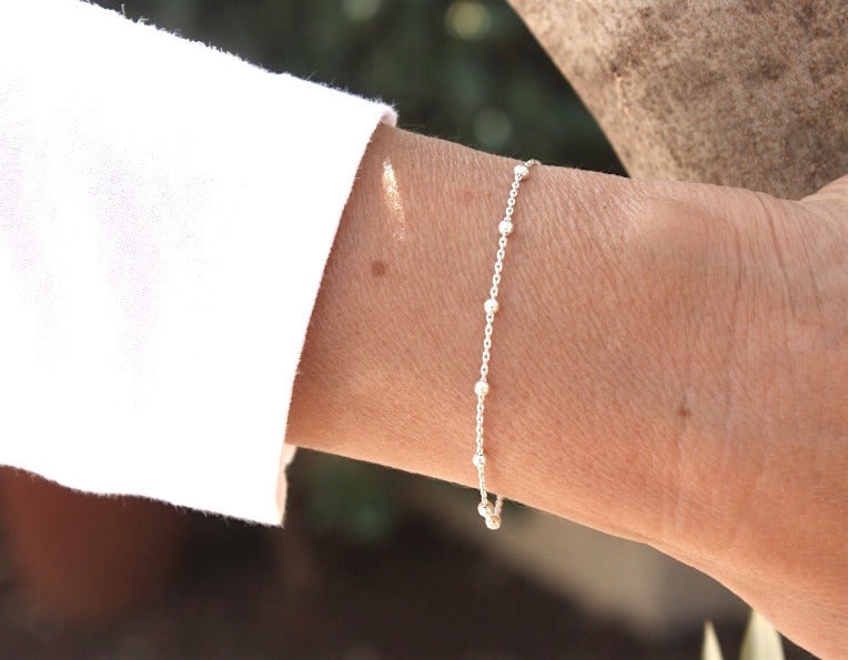 Bracelet femme chaine satellite argent 925 - unbijouforyou