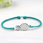 Bracelet cordon ananas argent 925 pour femme - unbijouforyou