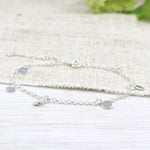 Bracelet femme pastilles en argent 925 sur chaine - unbijouforyou