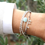 Bracelet femme cordon à choisir perles gri-gri et tubes en argent 925 - unbijouforyou