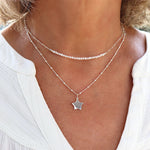 Ras de cou perles d'eau douce sur chaine argent,collier femme